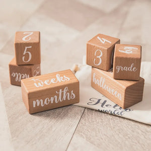 "Cherished Moments" Baby Milestone Blocks